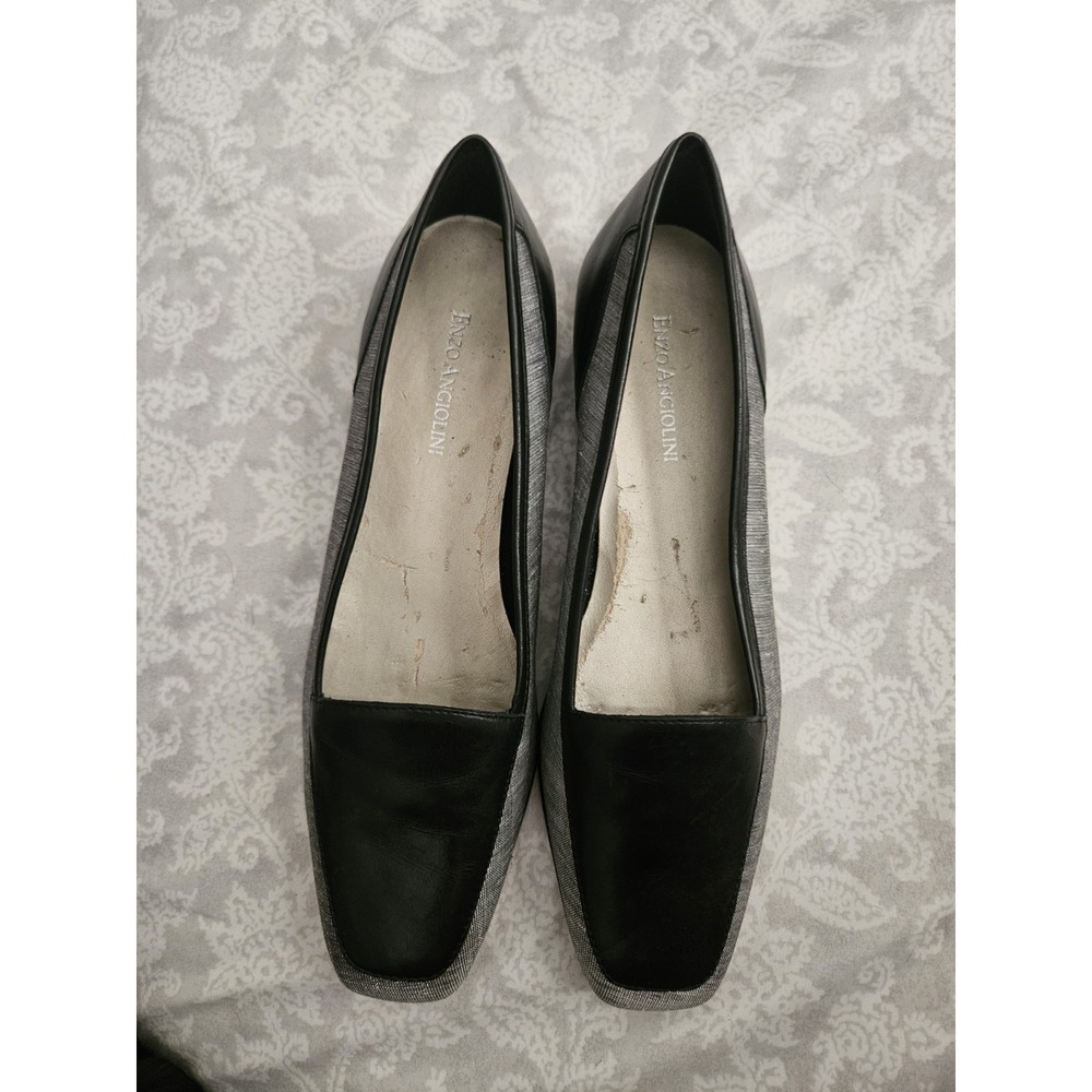 Vintage 90s Enzo Angiolini "Liberty" Square Toe Loafers